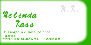 melinda kass business card